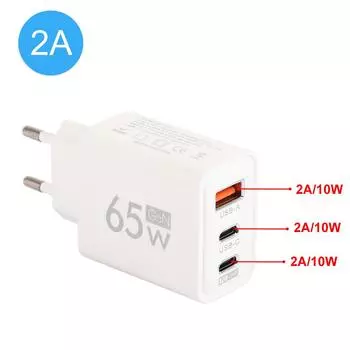 2A быстрая зарядка USB Type C зарядное устройство EU US USB+2Type-C зарядное устройство для телефона адаптер для iPhone Xiaomi Samsung EU Plug White