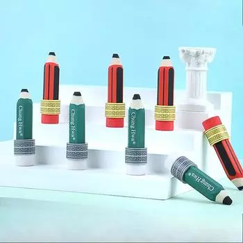 2b Ластик Карандаш Форма Творческий Дети Мультфильм Ластик Канцелярские Принадлежности Детский Сад Студенты красный