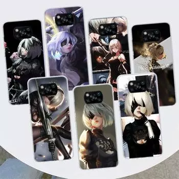 2B Nier Automata аниме чехол для телефона для Xiaomi Poco X3 GT X4 NFC M4 Pro M3 M2 F3 F2 F1 Mi Note 10 A3 A2 Lite A1 CC9E Fundas Xiaomi Poco X3