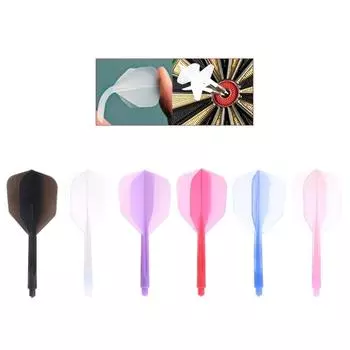 2BA Screw Soft Darts Transparent Darts Tail Anti-fall Durable Anti-falling Leaf Plastic Shafts Darts Dart Accessories Kit 6PCS красный