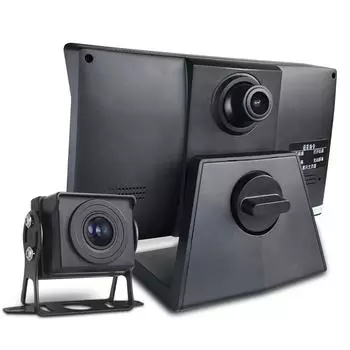 2CH 1080*720P 7-дюймовый IPS экран для автомобиля, грузовика, автобуса, AHD DVR-монитор с цифровым видеорегистратором для передней и задней камеры заднего вида None Card