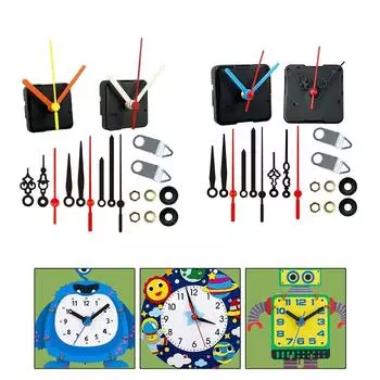 2Часовой механизм с 5 комплектами часовых стрелок, моторный комплект для ремонта часов A