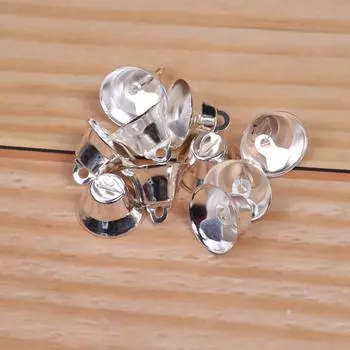 2cm Beautiful Christmas Bells In Gold And Silver For Stylish Diy Holiday Decor Accessories And Silver Large 10