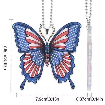 2d Acrylic Playful Butterfly Backpack Charm Lovely Gift For Women And Car Decor Interior A Type