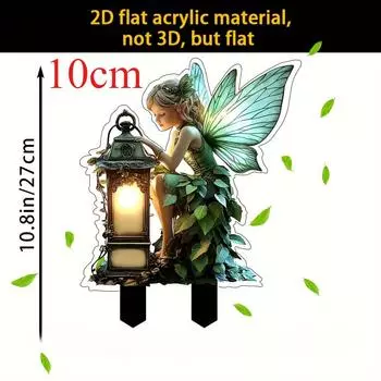 2D акриловые садовые напольные заглушки - водонепроницаемые садовые знаки, сезонный праздничный декор, атмосфера газона, легкие доски One size fits all