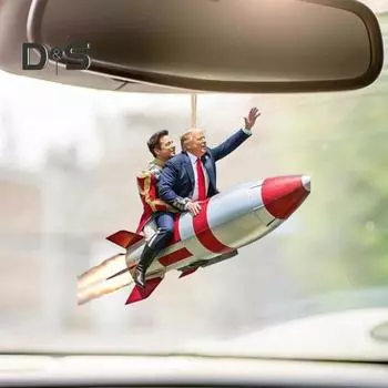 2D акриловый кулон рождественское украшение с шнурком легко повесить легкий подвесной декор автомобильные аксессуары C