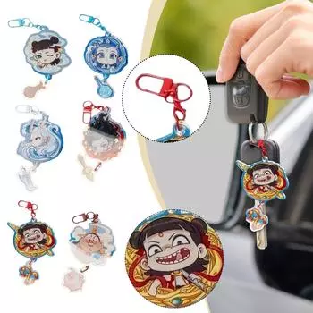 2D аниме брелок украшение подарок, брелок с персонажем мультфильма, креативный аниме товар аксессуар One Size