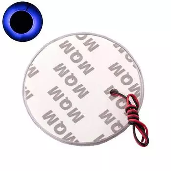 2D автомобильный светодиодный логотип, задний значок, боковой фонарь, наклейка, эмблема, хвост синий