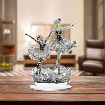 2D Балерины Акриловые Украшения Балерина Знак для Домашней Полки Black and Clear