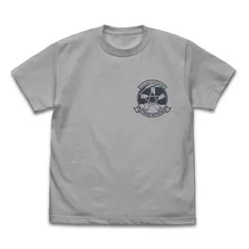 2D Cospa 501st Joint Fighter Wing Strike Witches ROAD to BERLIN STRIKE WITCHES Emblem LIGHT GRAY M size T-shirt светло-серый