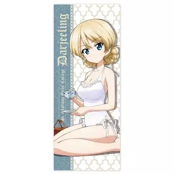 2D Cospa Girls Panzer Final Chapter Darjeeling Hybrid Face Towel White Swimsuit [Официальный] и Ver.