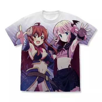 2D Cospa Machikadomazoku Shadow Mistress Yuko Darkness Peach Full Graphic WHITE XL Size [Официальный] 2-chome и футболка