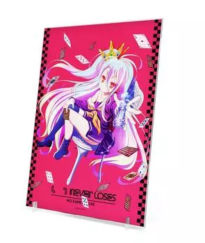 2D Cospa No Game No Life Оригинальная иллюстрация [Белый] Акриловая художественная доска ASCIENTEVer.