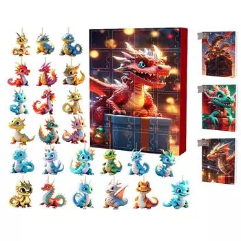 2D куклы-драконы и потрясающая рождественская подвеска из серии «Праздничный дракон» One Size