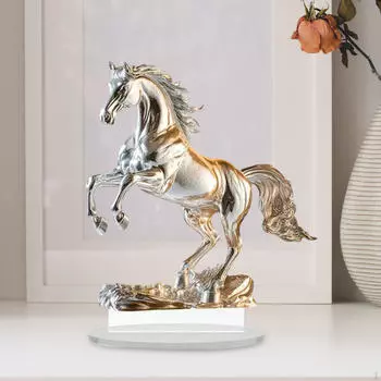 2D Лошадь Акриловый Знак Настольное Украшение с Основанием, Художественное Животное Декоративная Табличка Настольный