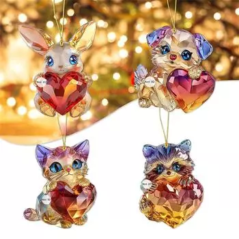 2D милый и очаровательный кулон Cross Border акриловый плоский автомобильный зеркальный кулон для украшения дома One Size