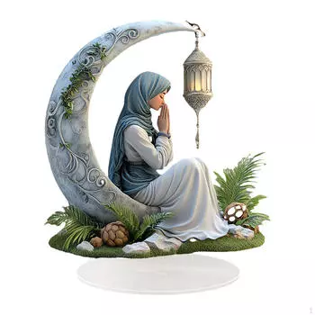 2D Плоская Луна Акриловый Дисплей Часть Для Офиса И Домашнего Декора Style B