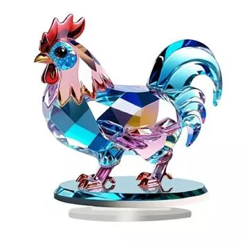 2D Плоский Животный Орнамент Настольный Акриловый Декор Сова Петух Орел Настольный Знак Cock