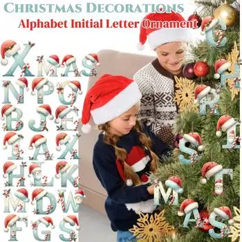 2D Рождественское украшение для ребенка Подарок для новорожденной мамы, персонализированное детское украшение на Рождество 2024 One Size