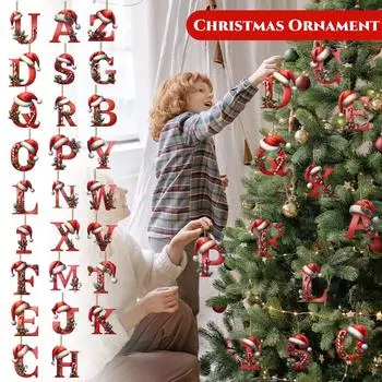 2D Рождественское украшение для ребенка Подарок для новорожденной мамы, персонализированное детское украшение на Рождество 2024 One Size