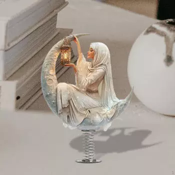 2D статуя богини Луны украшение на приборную панель автомобиля универсальное размещение подарки поделки украшение столешница