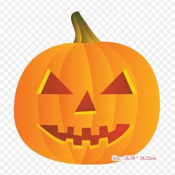 2D тыквы тыква Джек О Лантер термопереносная печать виниловые нашивки наклейки для одежды аппликации своими руками моющиеся нашивки