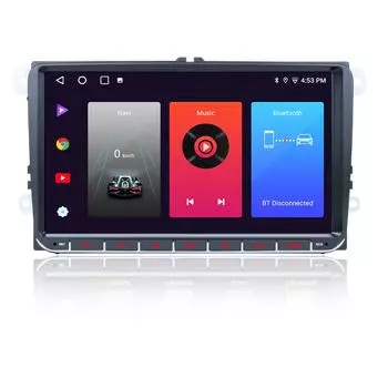 2Din 4-ядерный Android Wi-Fi Carplay GPS автомобильный мультимедийный плеер для Volkswagen/Golf/Polo/Tiguan/Passat/b7/b6/SEAT/Leon/Skoda/Octavia 1+32CP