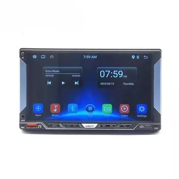 2Din 7-дюймовый автомобильный радиоприемник Android 12 Автомобильный радиоприемник Авторадио GPS Мультимедийный плеер 2 + 32G