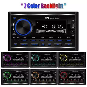 2Din автомобильный радиоприемник, стереоплеер, цифровой Bluetooth, голосовой MP3-плеер, FM-аудио, стерео музыка, USB/SD с входом AUX в тире 2801