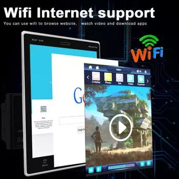 2din CarPlay 9,5-дюймовый вертикальный экран Android Радио Автомобильный мультимедийный плеер GPS-навигация Головное устройство Стерео Wi-Fi 9.5inch-2+32