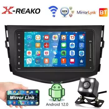 2din для Toyota RAV4 2006-2012 Android 12 автомобильный радиоприемник мультимедийный плеер GPS навигация Carplay авто DVD авторадио 1GB+32GB carplay