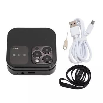 2G раскладной сотовый телефон для пожилых людей с двумя SIM-картами, большими кнопками, светодиодным фонариком, HD-камерой заднего вида FM синий