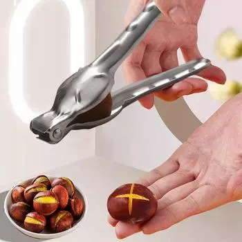 2in1 Chestnut Clip Machine Stainless Steel Chestnut Opener Machine Sheath Cutter Metal Nuts Clip Walnut Pliers Tool Kitchen
