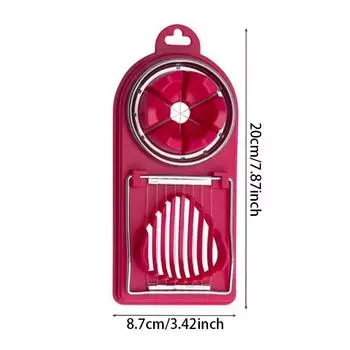 2in1 egg cutter stainless steel wire pull egg cutter for hanging high-quality kitchen accessory tools Multifunctional PP Base