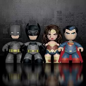 2inch Mezzits vs Superman Dawn of Justice 4PK Mini/Batman