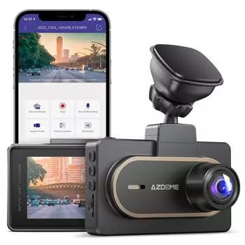 2K Car Dvr AZDOME M27 3 Inch Video Recorder with Night Vision G-Sensor Wi-Fi Dash Cam