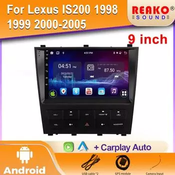 2K IPS Android автомобильное радио для Lexus IS200 1998 1999 2000-2005 мультимедийный видеоплеер 4G GPS Carplay Авторадио Стерео 4 core 1GB+32GB carplay