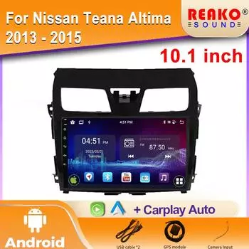 2K IPS Android автомобильное радио для Nissan Teana Altima 2013 - 2015 мультимедийный видеоплеер 4G GPS Carplay Авторадио Стерео 4 core 1GB+32GB carplay