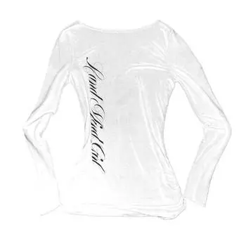 2KWEIRD Готический Харадзюку Винтажный Панк Эмо Девушки Футболка с Длинным Рукавом Сексуальный Приталенный Шикарный Принт Кроп-Топы Гранж Y2K Эстетика Женская Уличная Одежда S белый