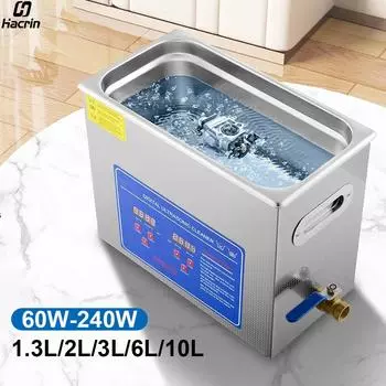 2L 3L 6L 10L Ультразвуковой очиститель Подогреваемая ультразвуковая чистящая машина Подогреваемая ультразвуковая моечная ванна для очков Детали ювелирных инструментов us