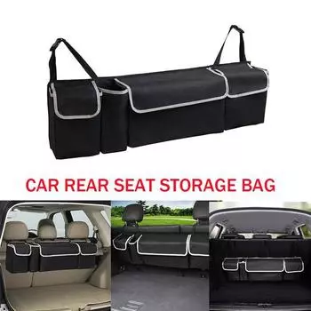 2L 600D ткань Оксфорд сумка для хранения багажника автомобиля сумка для заднего сиденья автомобиля подвесная сумка сумка для хранения автомобиля сумка для хранения автомобиля 90*25*12 cm чёрный