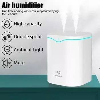 2L Air Humidifier USB Desktop Humidifier DigitalDisplay Portable Cool Mist Humidifier Aroma Diffuser For Home Bedroom Car Office