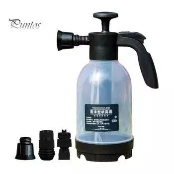 2л автомобильный пенный распылитель большой емкости с защитой от протечек, пенная пушка высокого давления, насос-распылитель с набором насадок чистый