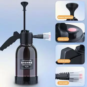 2L Car Wash Foam Sprayer Hand Pump Pneumatic Foam Cannon Snow Foam Car Wash Spray Bottle for Car Home Garden Cleaning Tools