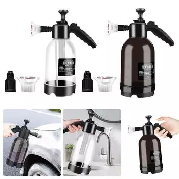 2L Foaming Pump Blaster with Two Nozzle Options Hand Pressure Snow Foam Sprayer Water Sprayer Hand Pressurized Soap Sprayer чистый