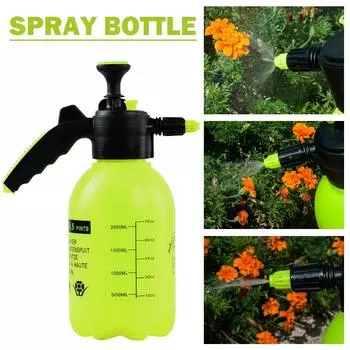 2L Garden Sprayer Bottle Hydraulic Pressure Watering Manual Fogger Adjustable Nozzle Leakproof Explosion-proof Outdoor Supplies