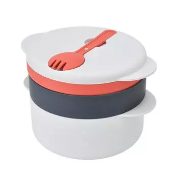 2L Кухня Микроволновая Овощеварка Многослойная Штабелируемая Предотвращает Ожоги Микроволновая Печь На Пару L