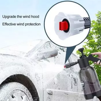 2л лейка для пены, бутылка для мытья под давлением, быстрое соединение с 2 насадками, опрыскиватель для автомойки, профессиональный насос высокого давления, автомобильная пенная пушка для садоводства A