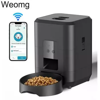 2L Pet Feeder Timing Smart Automatic Dog Pet Feeder для кошек Dog Button WIFI APP Интеллектуальный дозатор сухого корма для собак Миска для собак
