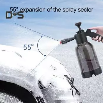 2л ручной насос пенный распылитель пенный насос для мойки автомобиля с двумя насадками варианты для мойки автомобиля уборка дома полив сада чёрный